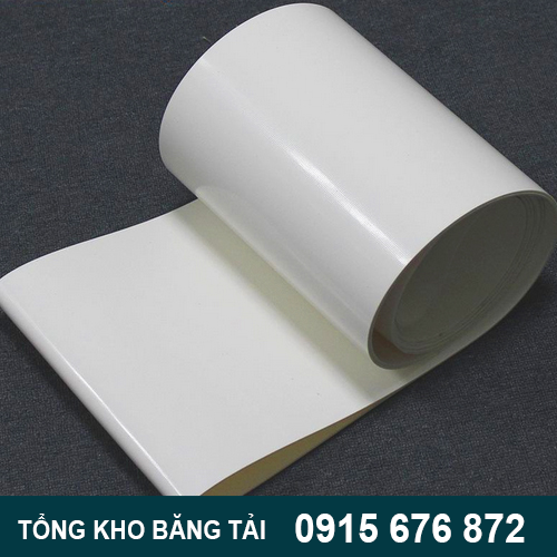 Băng tải PVC trắng tại Tổng kho băng tải