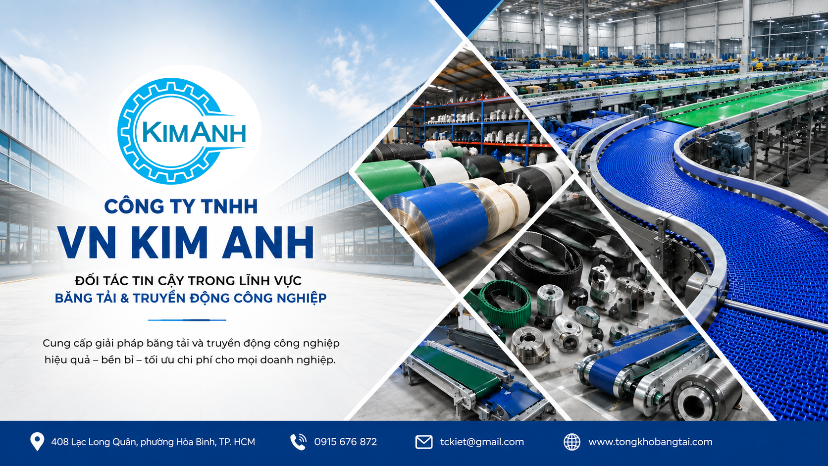 Giới thiệu Công ty TNHH VN Kim Anh, băng tải Kim Anh