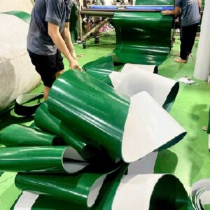 Sản xuất băng tải PVC xanh tại Tổng kho băng tải