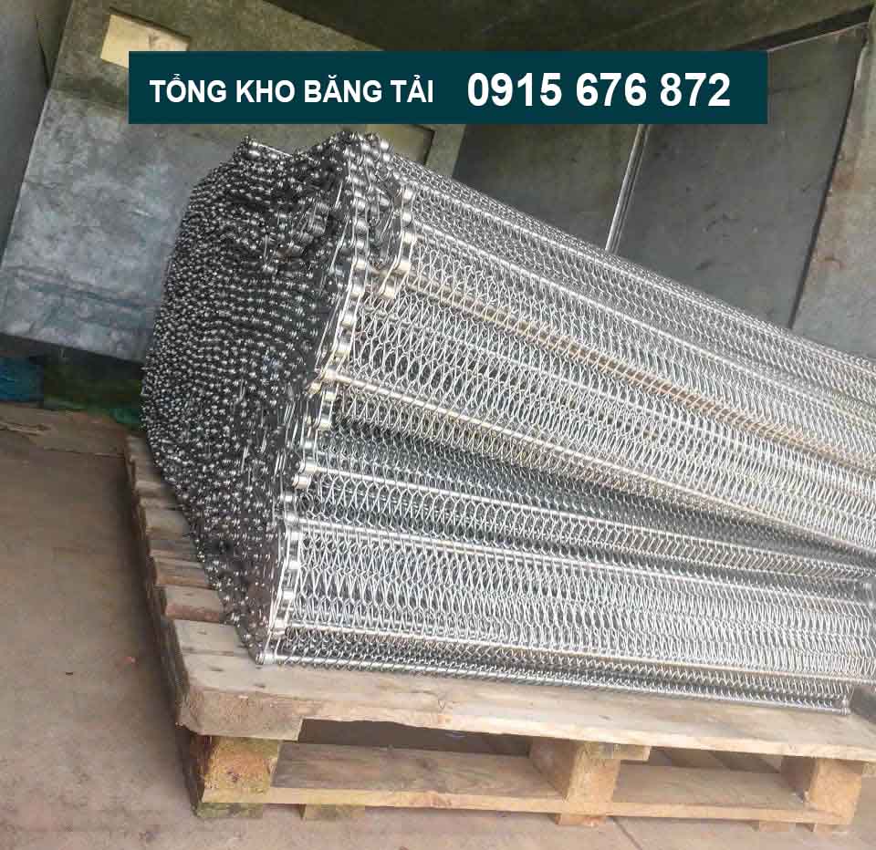 Bàn giao băng tải lưới xích inox