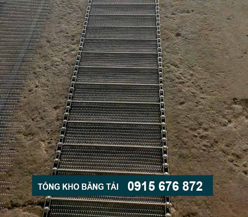 Băng tải lưới xích inox giá rẻ