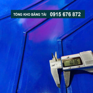 Băng tải pvc gân V xanh dương