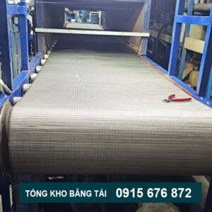 Lắp đặt băng tải inox lưới chiếu